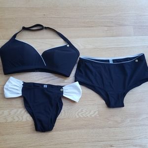 Fig leaves bikini 34E with 2 size 10 european bott
